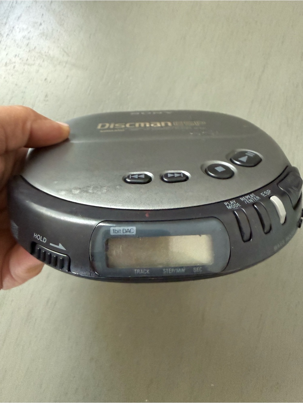 vintage Sony Discman D-247 portable CD player mid-1990s